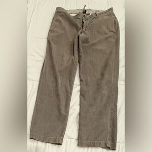 J.Crew Vintage Cord Corduroy Pants Straight Leg Mens 34x32 TS-1129A‎ Tan/brown